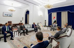 رئيس الجمهورية يستقبل عددا من المشاركين في منتدى بغداد الدولي الأول للطاقة